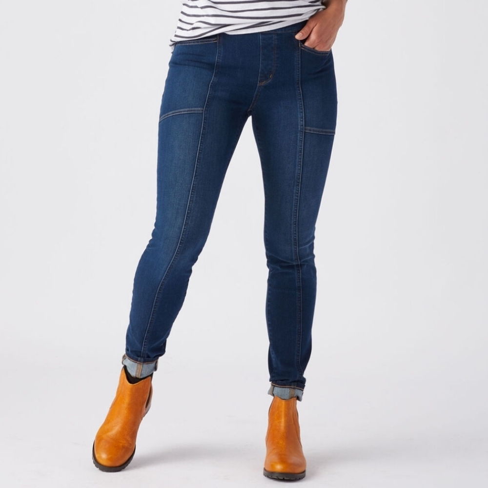 Duluth Jean-Netics Pull-On Skinny Jeans, Sz 18
